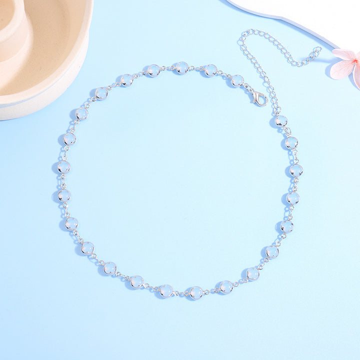 Floral Charm Choker Necklace Bowlift 1788164322