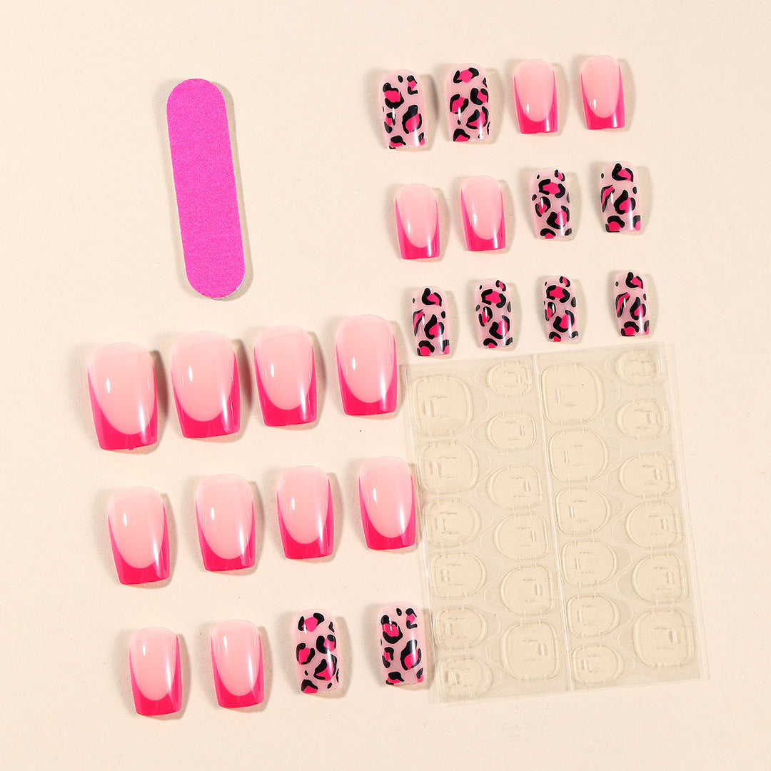 Stylish Leopard Print Nail Art Extensions Bowlift