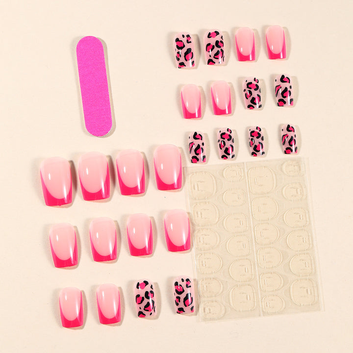 Stylish Leopard Print Nail Art Extensions Bowlift