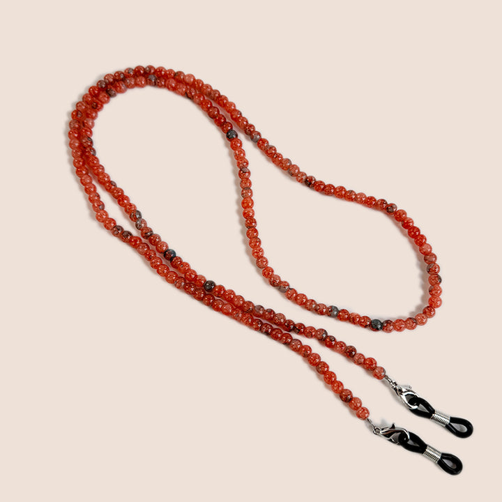 Natural Amethyst Beaded Eyewear Chain Bowlift