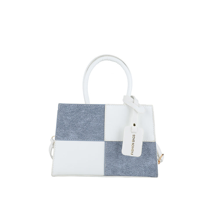 Geometric Patterned Handheld Tote Bag Bowlift