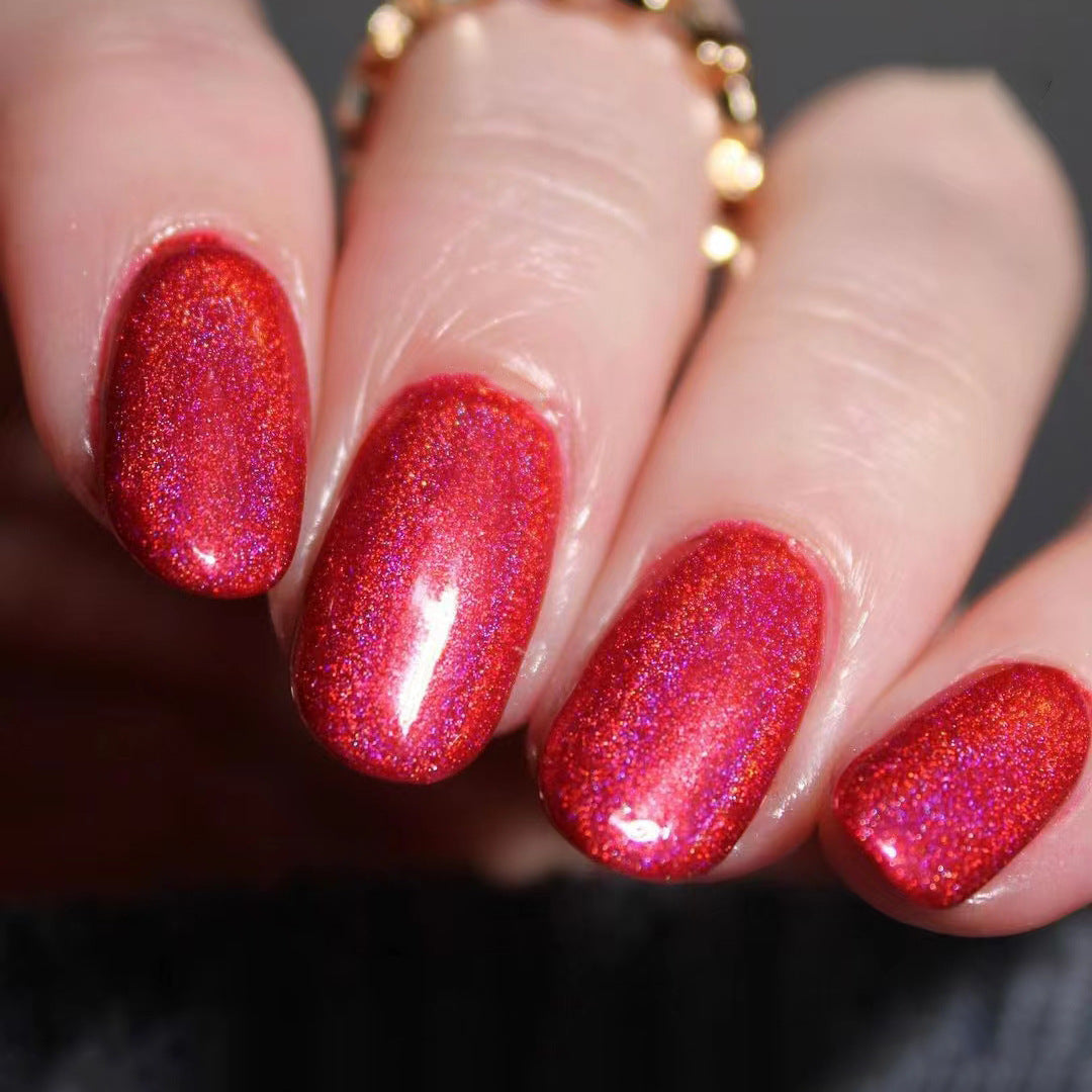 Glittery Press-On Toenail Set Bowlift