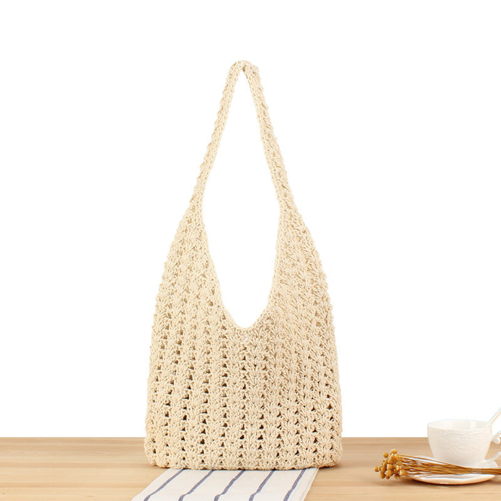 Handbag Made of Hand-Knotted Natural Material Bowlift