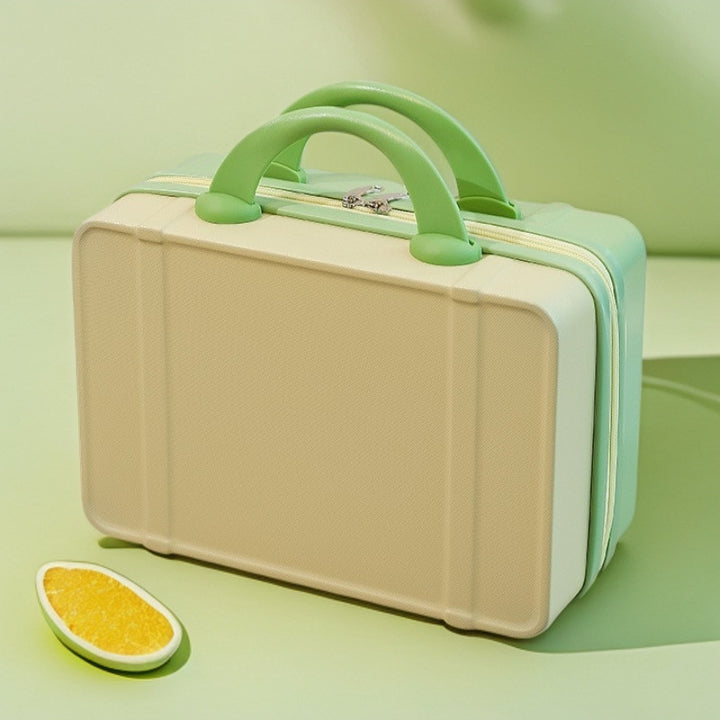 compact hard-shell cosmetic and travel vanity case with dual top handles Bowlift