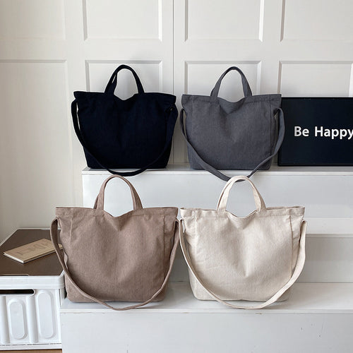 WoSoft Corduroy Tote Bag Bowlift