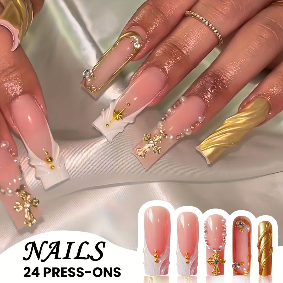 Glamorous Press-On Nail Set Bowlift