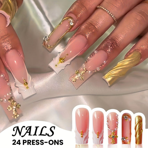 Glamorous Press-On Nail Set Bowlift