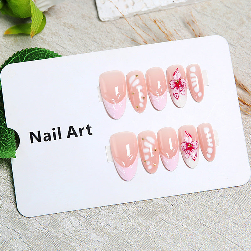 DIY Art Nail Set with Floral Accents Bowlift