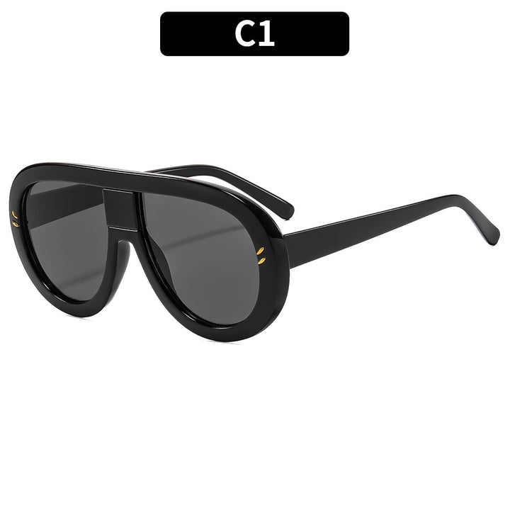 Futuristic Oversized Shield Sunglasses