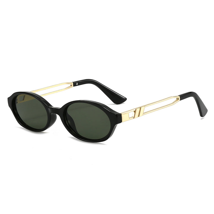 Women Elegant Sunglasses in luxurious tortoiseshell design with golden metal accents Bowlift