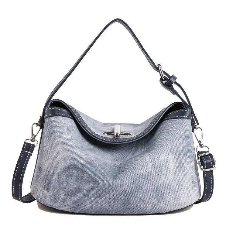 WoStylish Vintage Suede Hobo Bag Bowlift