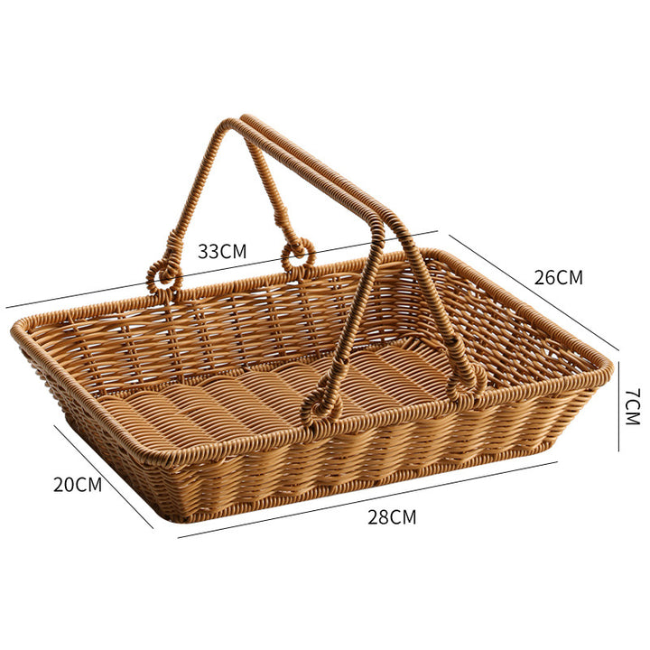 Unisex Rectangular Shopping and Storage Basket Bowlift