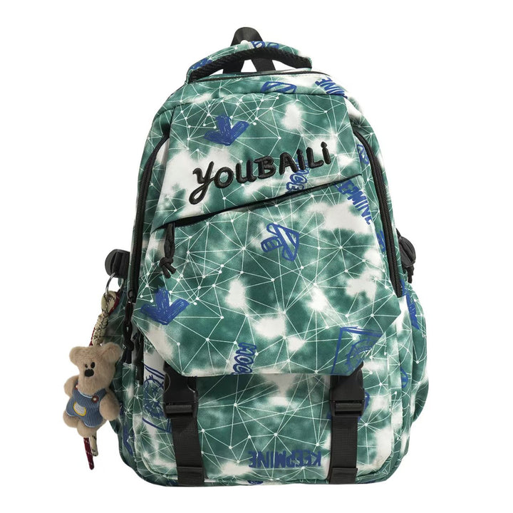 Trendy Graphic Print Backpack Bowlift