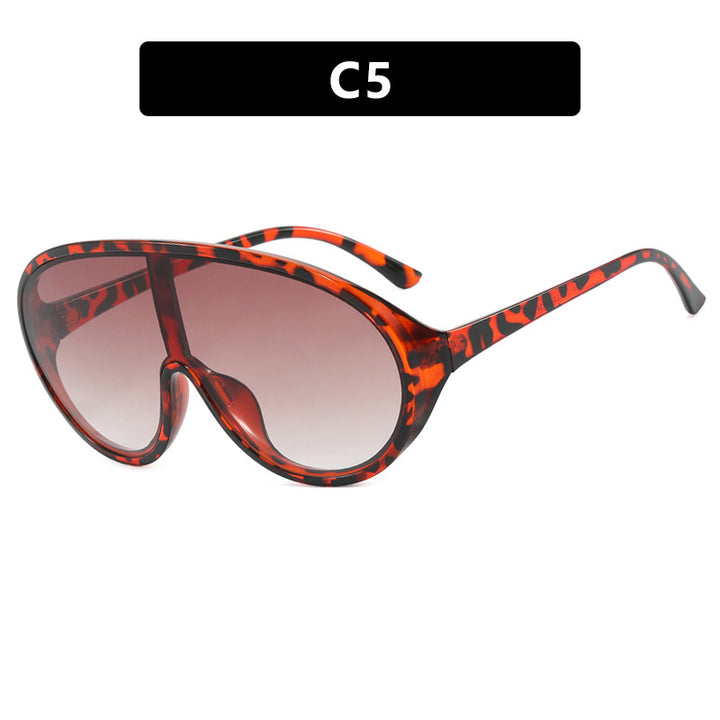 Women's futuristic sunglasses with large lenses and ergonomic frame Bowlift