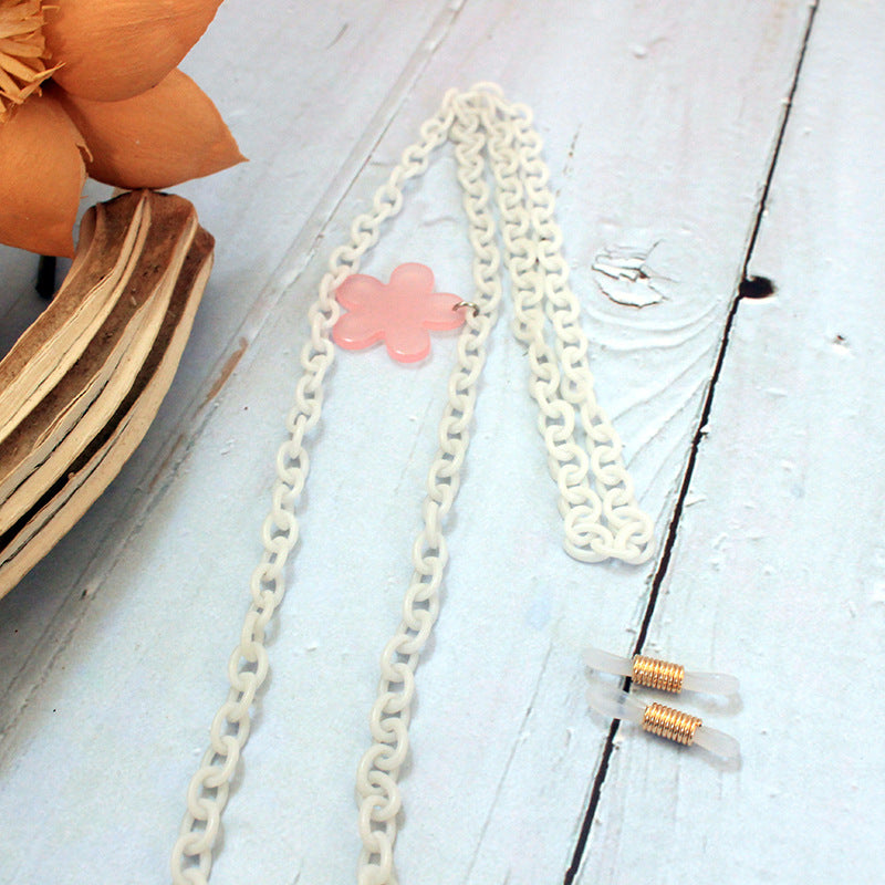 Fashionable chain strap with flower-shaped pendant Bowlift