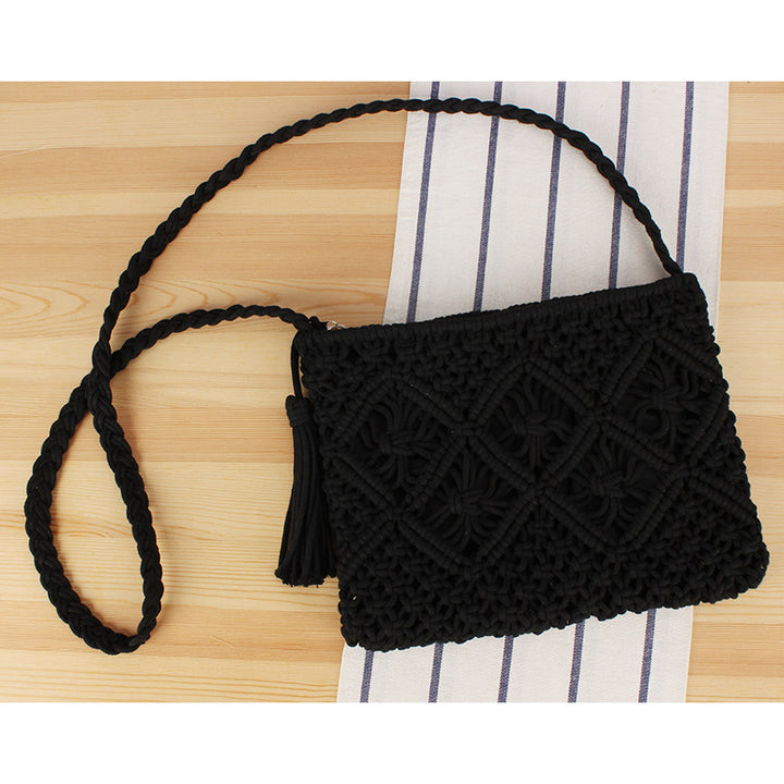 Hand-manipulated Macramé Crossbody Bag Bowlift