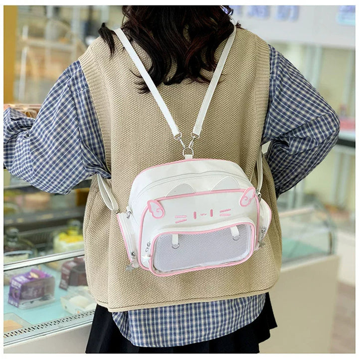 Cute Cat-Themed Crossbody Bag Bowlift