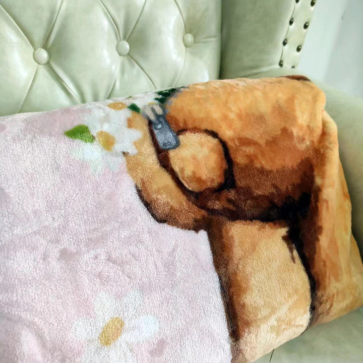Ladies Cozy Microfiber Living Blanket Bowlift