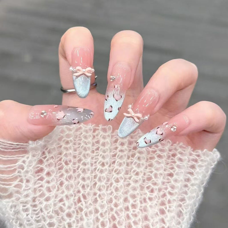 Cute Character-Themed Press-On Nail Art Set Bowlift