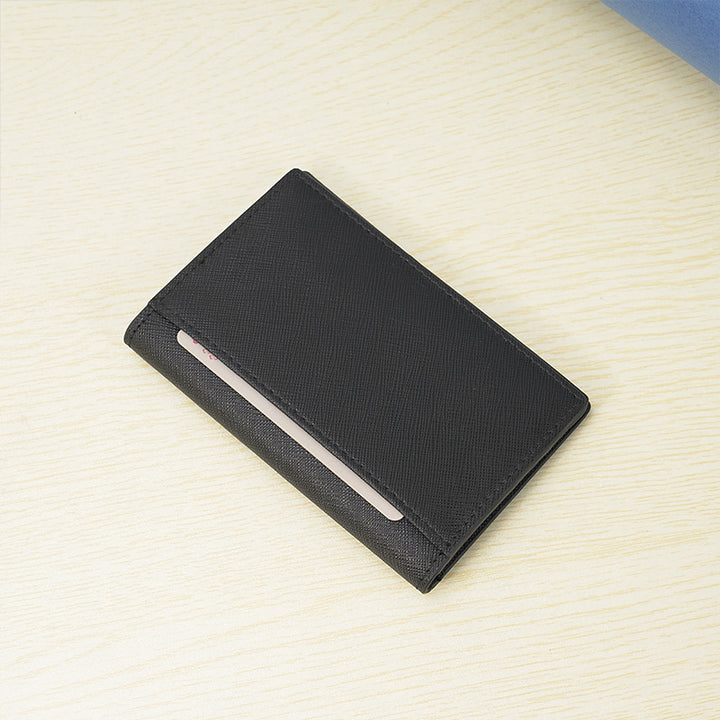 Sleek Leather Business Card Holder Bowlift