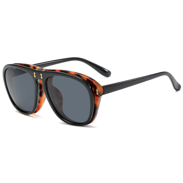 Women's modern oversized sunglasses with unique tortoise design Bowlift