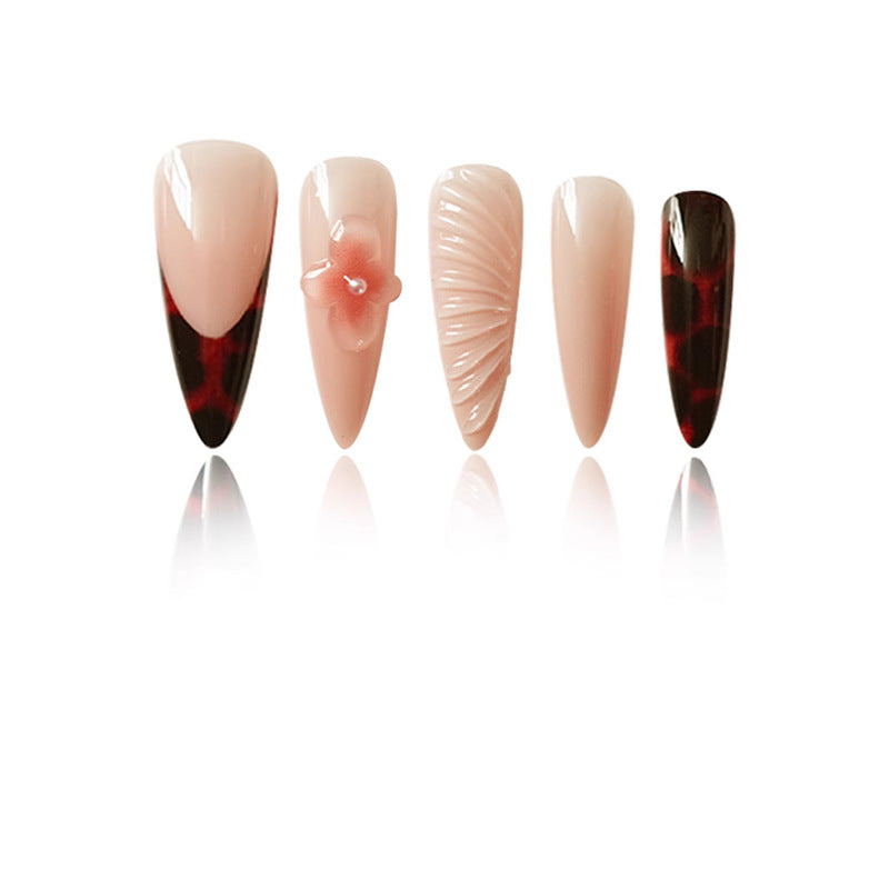Premium Stiletto Press-On Nail Art Set Bowlift