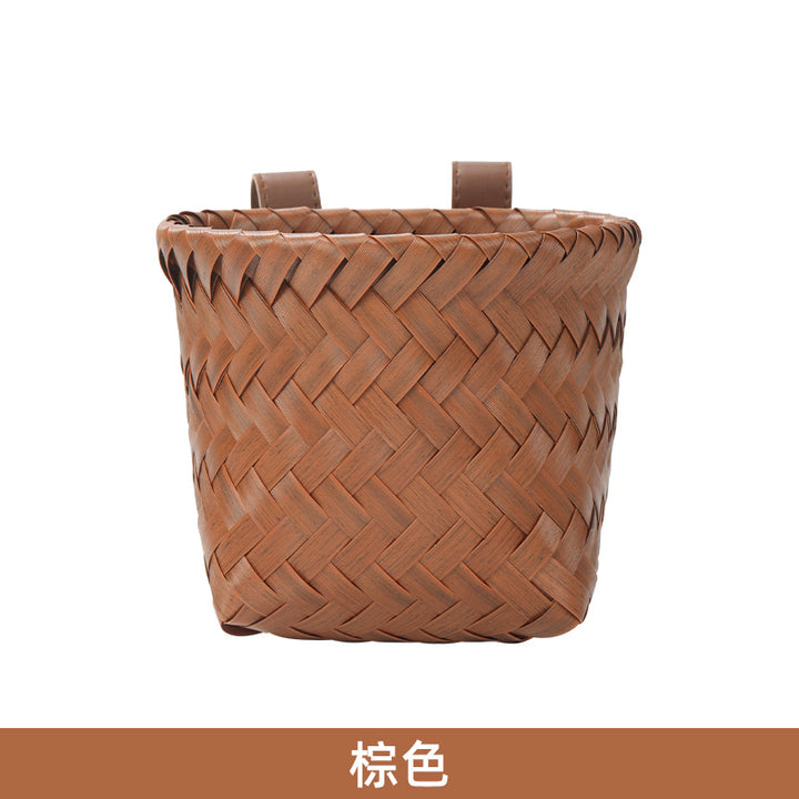 Women's Woven Storage Basket with Handles Bowlift