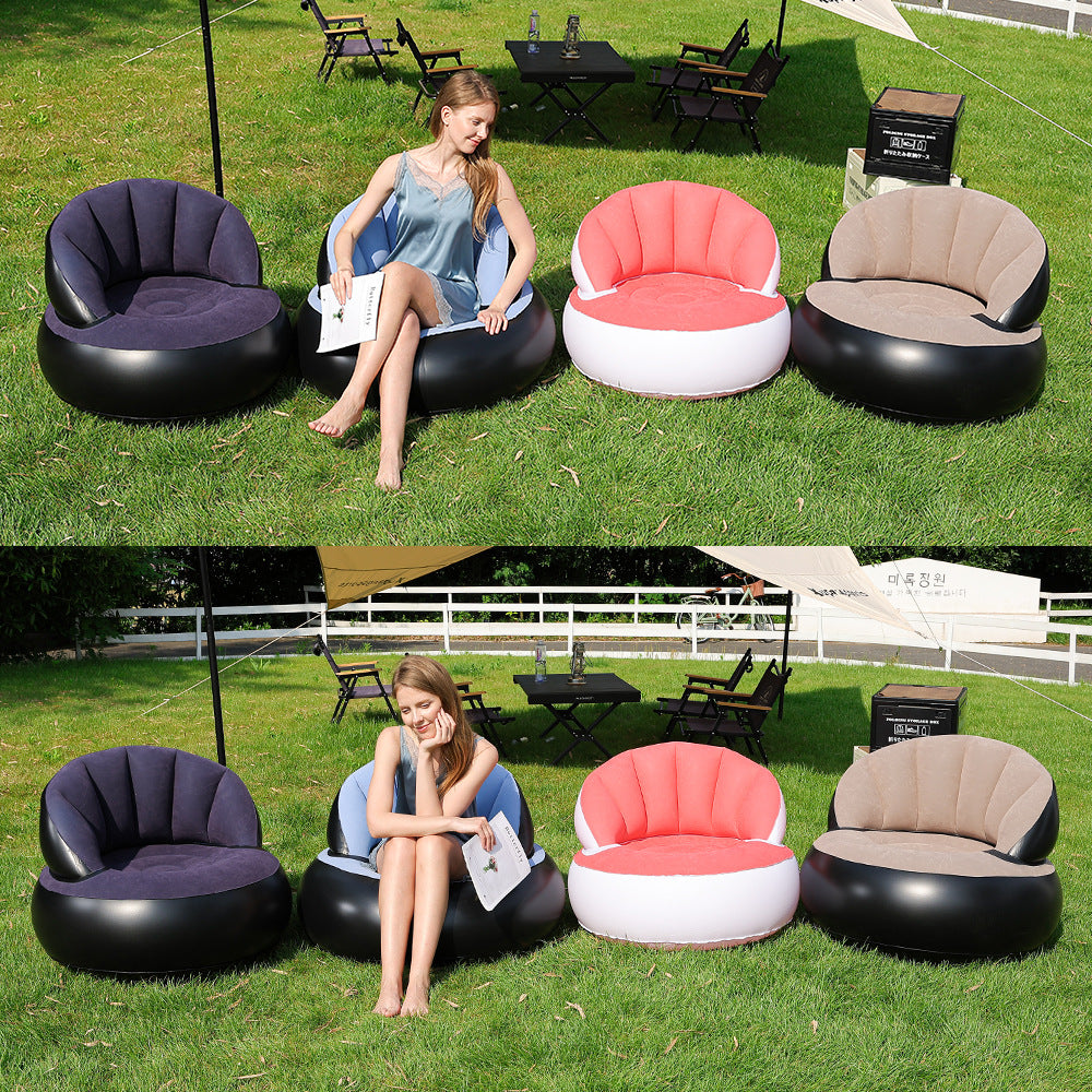 Women's Inflatable Comfort Chair with Soft Surface Structure Bowlift