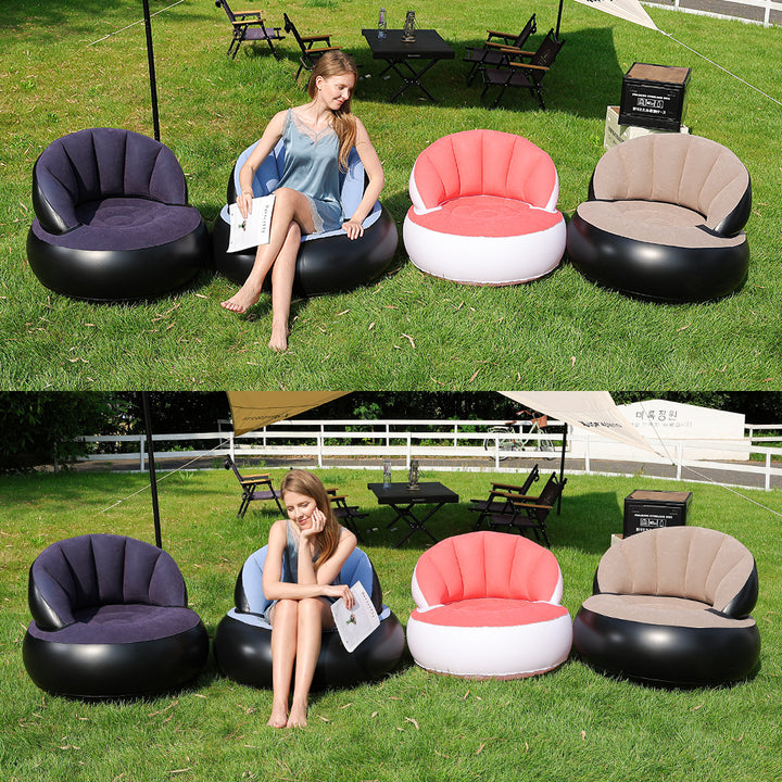 Women's Inflatable Comfort Chair with Soft Surface Structure Bowlift