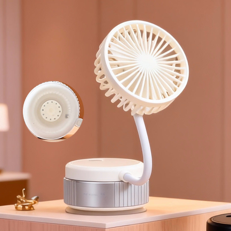 Ladies Portable Handheld Fan with Flexibly Adjustable Tilt Mechanism Bowlift