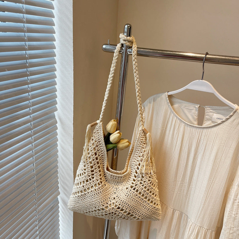 High-Quality Crocheted Shoulder Bag Bowlift