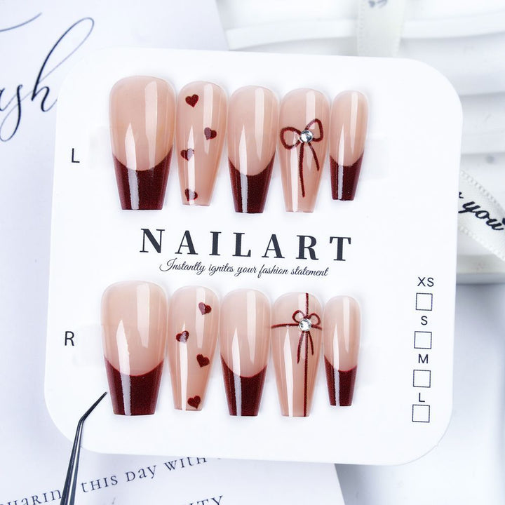 Artistic 3D Butterfly Press-On Nail Set Bowlift