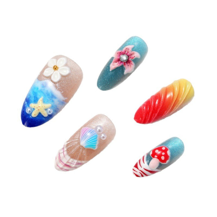 Artful nail designs with maritime motifs Bowlift
