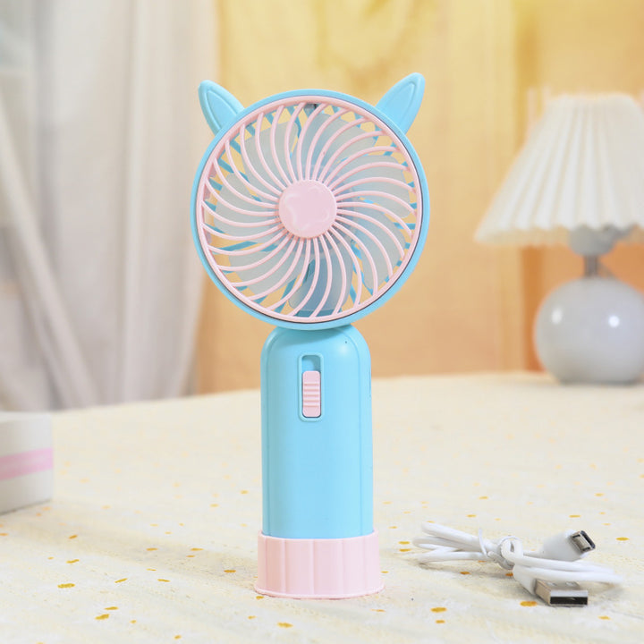 Women Portable Handheld Fan with Animal Design Bowlift