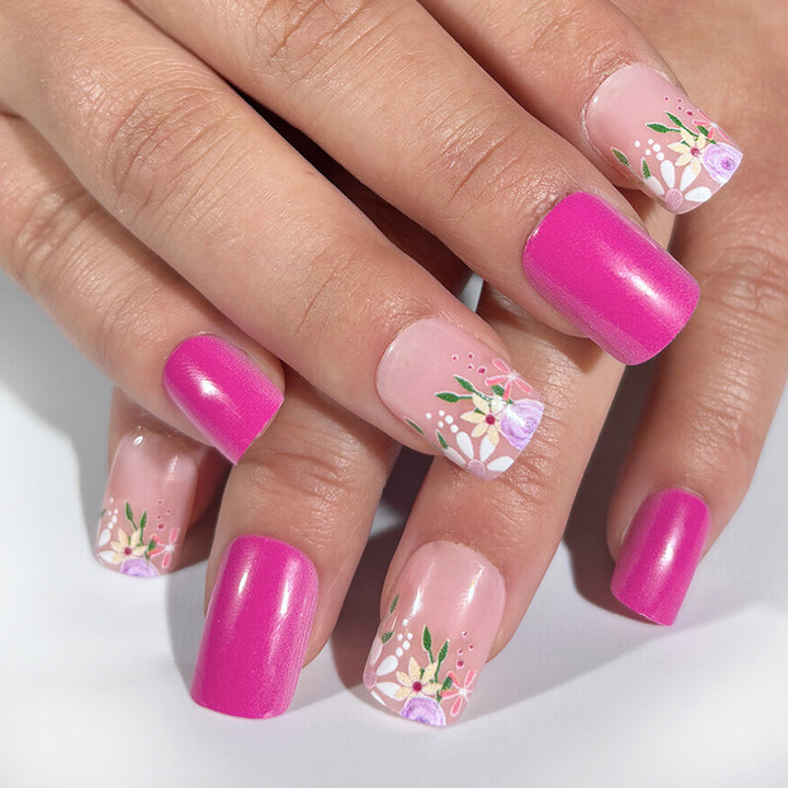 Floral Design Nail Art Kit Bowlift