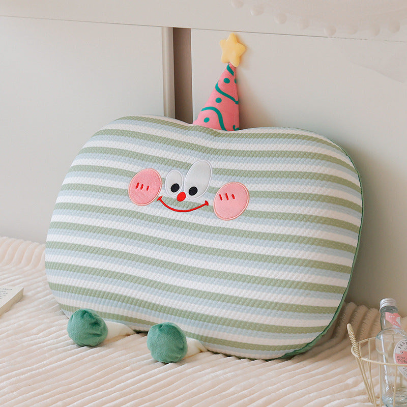 Plush pillow in cookie shape with cute face Bowlift