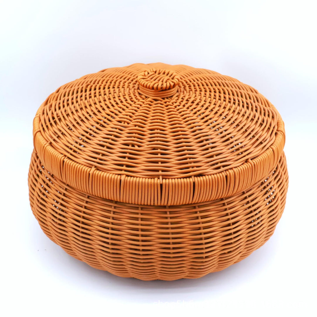 Women’s Braided Basket with Removable Lid Bowlift