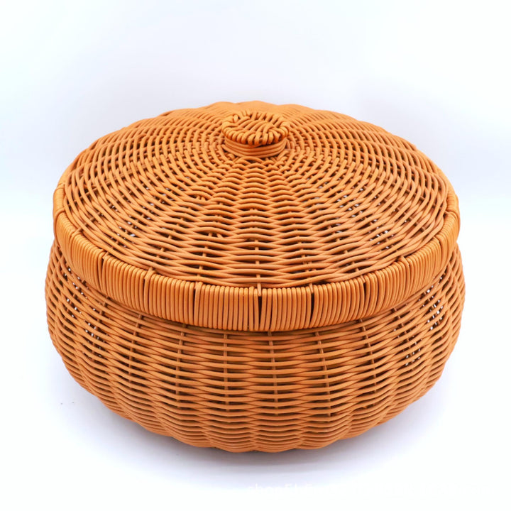 Women’s Braided Basket with Removable Lid Bowlift