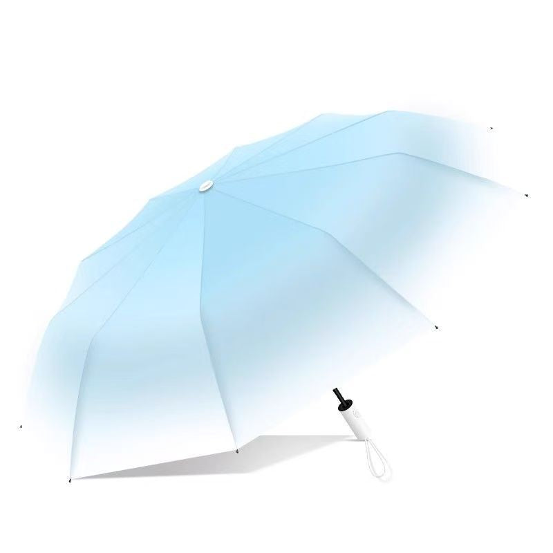 Women's Automatic Folding Umbrella with Innovative Wind Resistance Bowlift