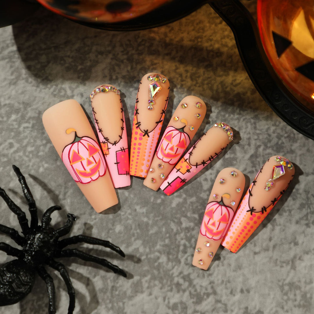 Artificial Nail Art with Halloween Design Bowlift