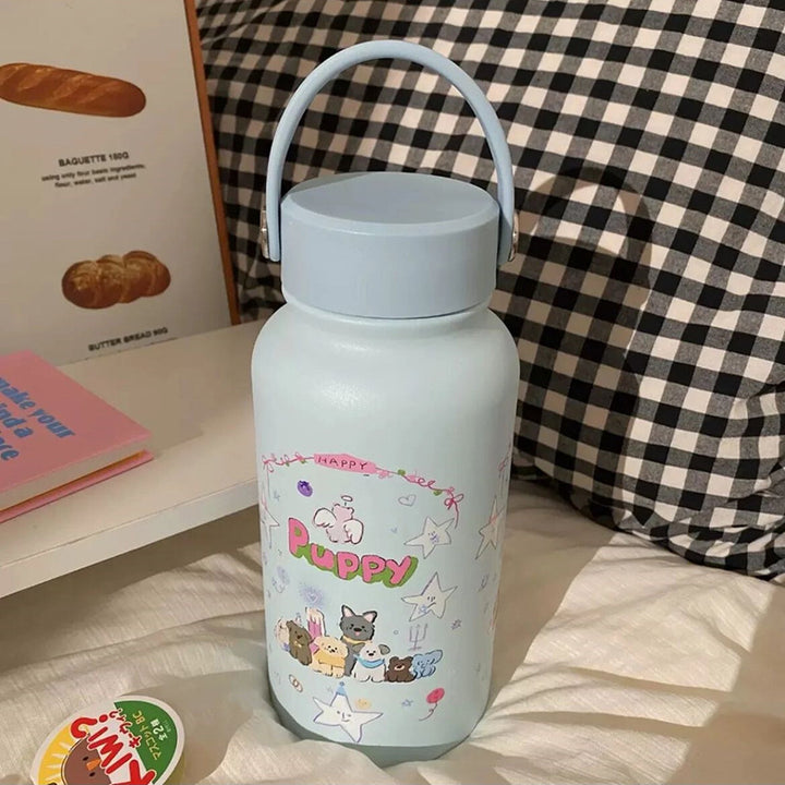 Women’s insulated drinking bottle with funny cat design Bowlift