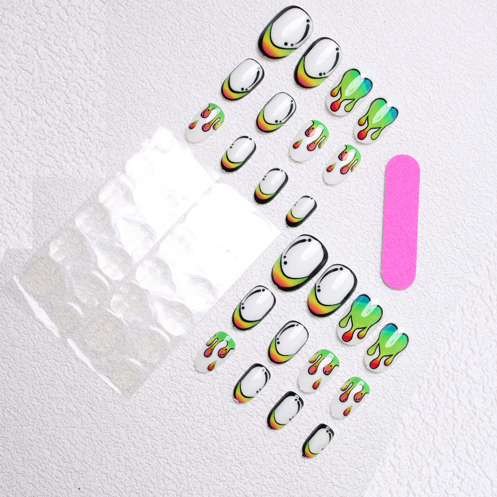 Artistic Abstract Nail Art Bowlift