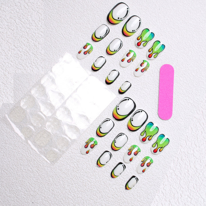 Artistic Abstract Nail Art Bowlift