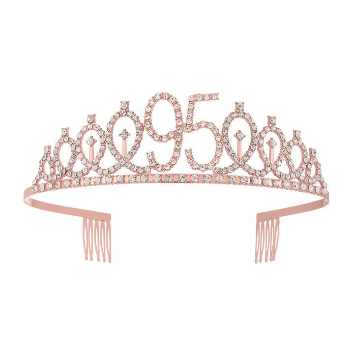 Women's Crystal-Embellished Tiara with Elegant Design Bowlift