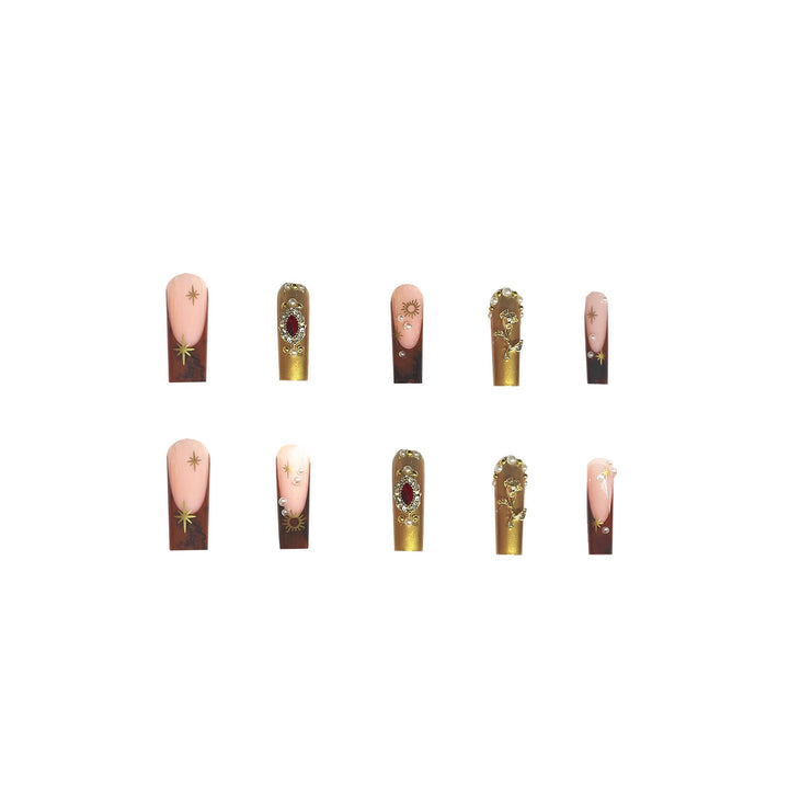 Glamorous Ornate Press-On Nails Bowlift