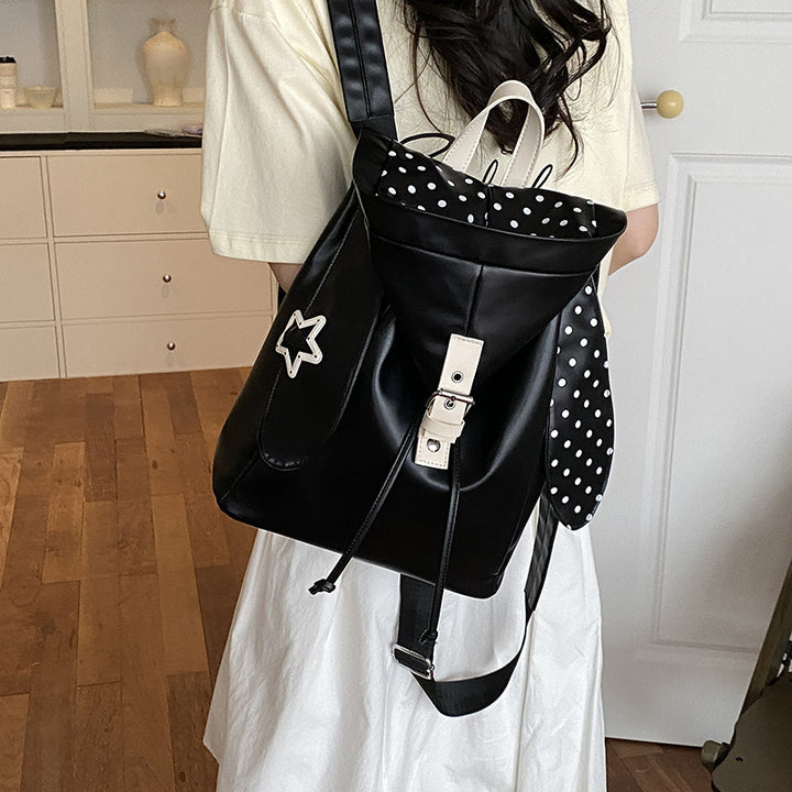 Trendy Polka Dot Backpack Bowlift