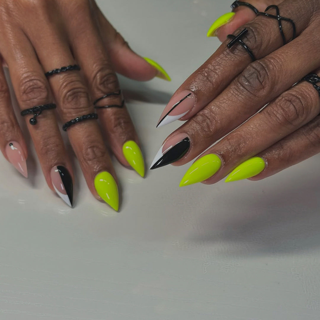 Edgy Angular Nail Art Bowlift