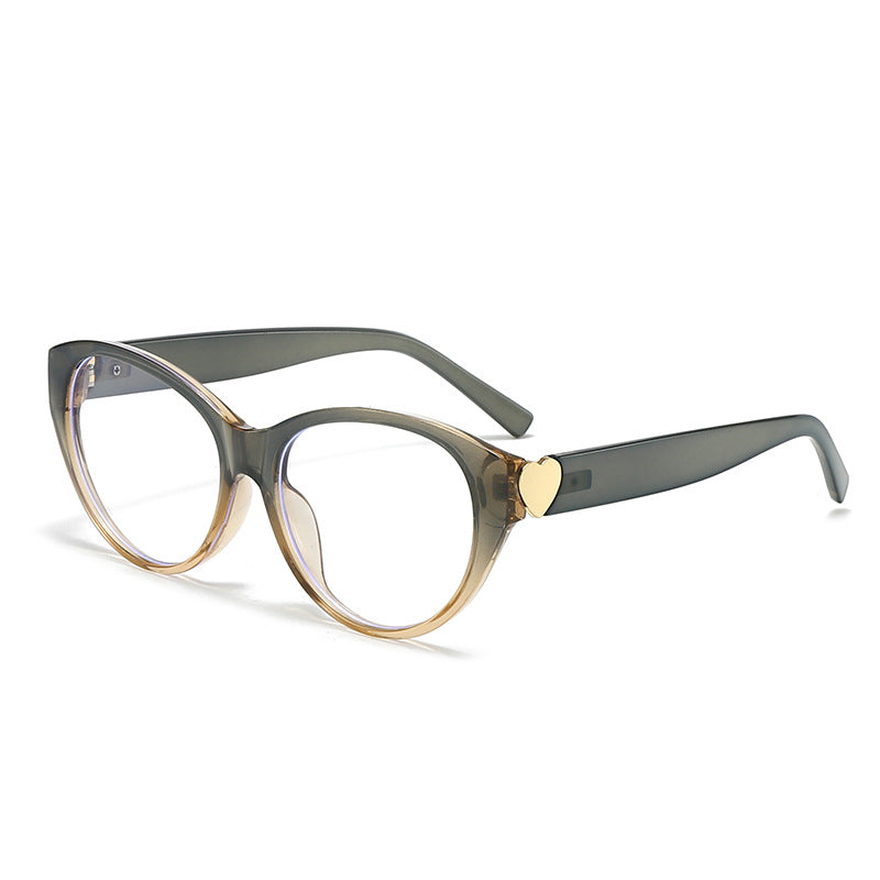 Women Cat-Eye Sunglasses with Heart Design Bowlift