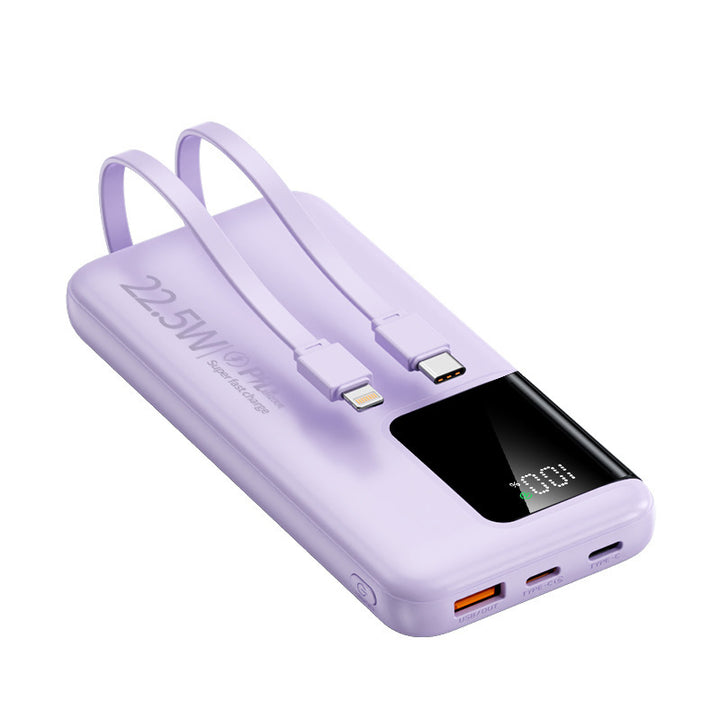 Power bank with dual fast charging ports and digital capacity display Bowlift