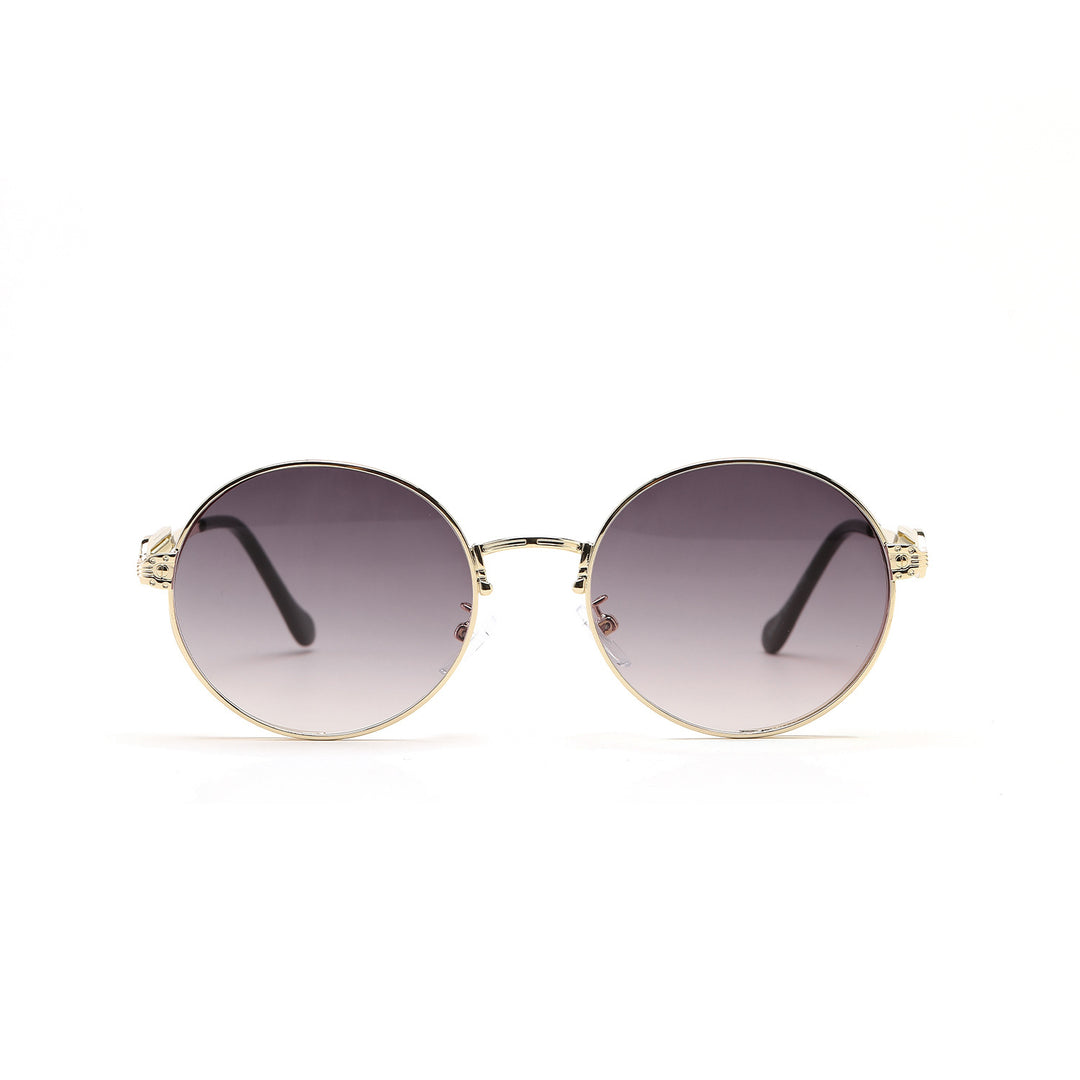 Women's round vintage sunglasses with exclusive metal frame Bowlift